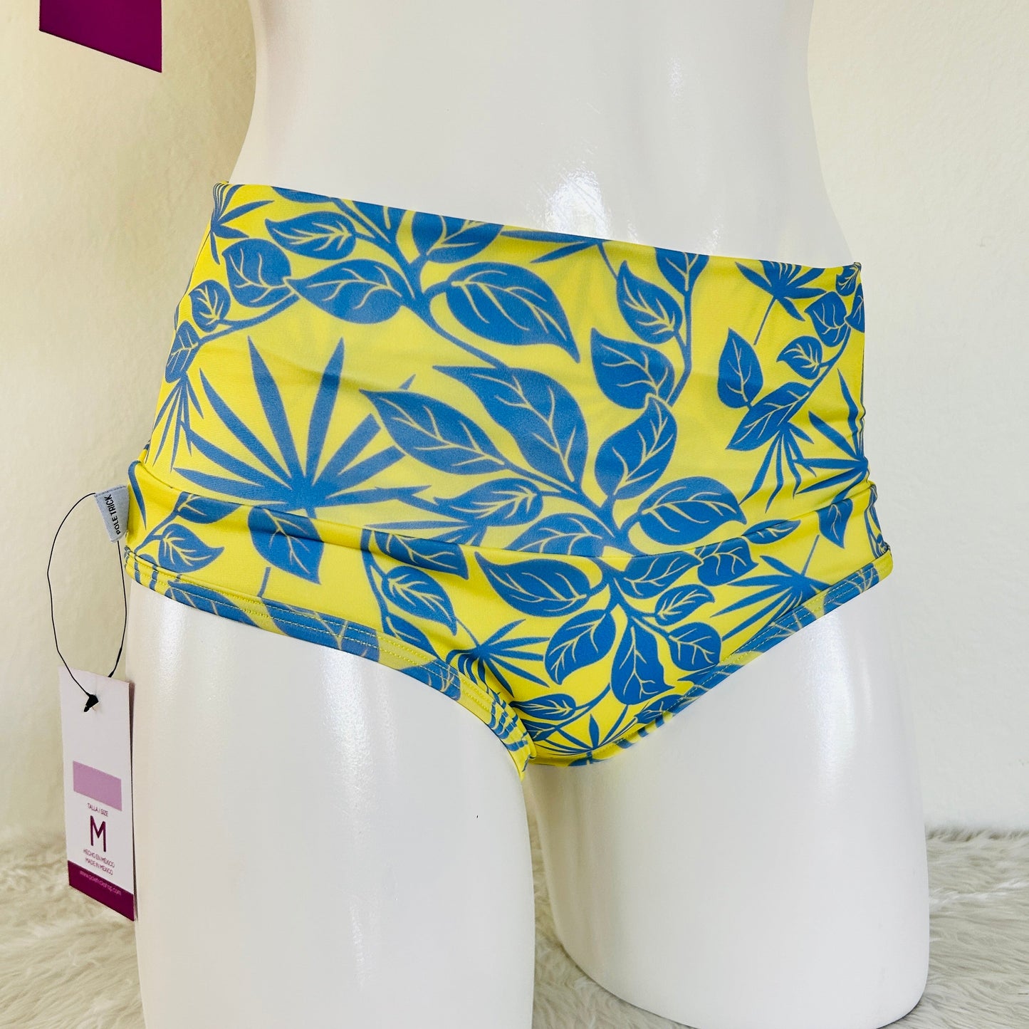 Cachetero Pretina Alta Lilo - Amarillo y Azul