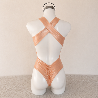 Body Lu – Nude dorado con escote cut-out
