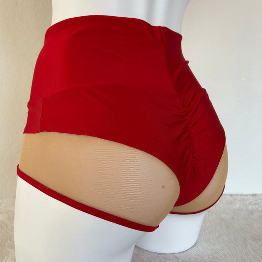 Cachetero Kiara – Tanga Roja con pretina alta