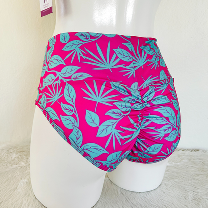 Cachetero Pretina Alta Lilo - Rosa y Verde