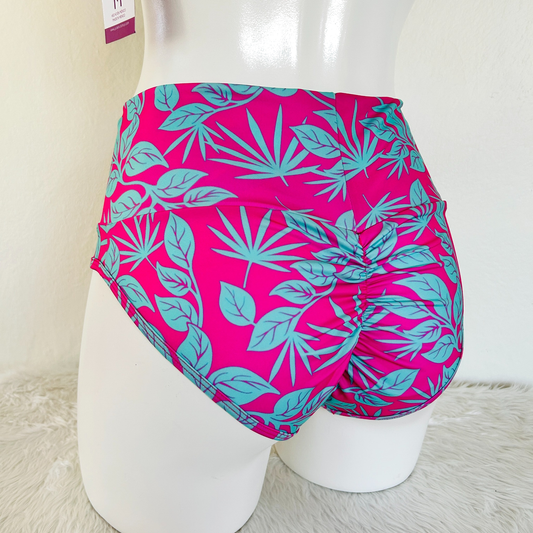 Cachetero Pretina Alta Lilo - Rosa y Verde